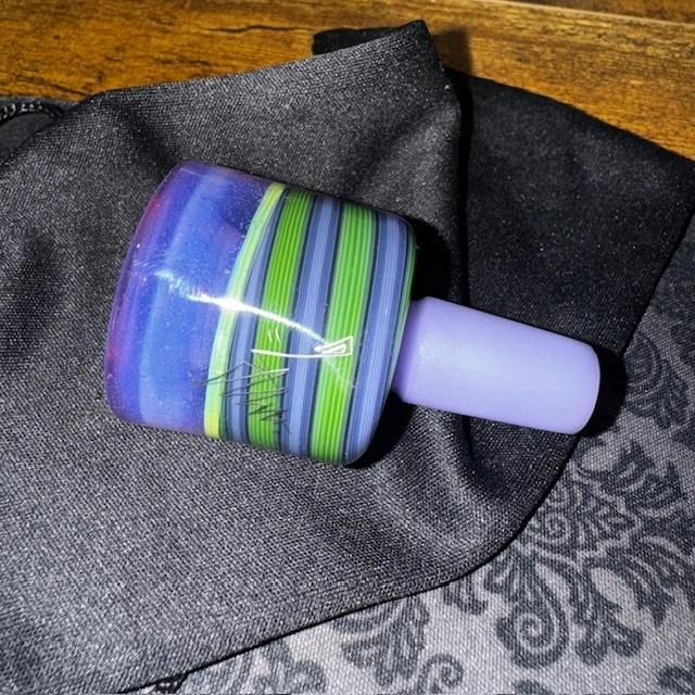 HandBlown Glass Bowl Purple - Green