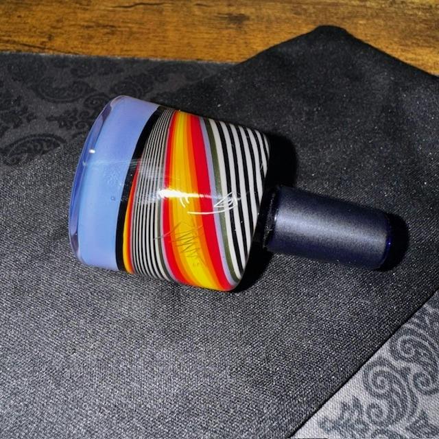 HandBlown Glass Bowl Blue - Yellow
