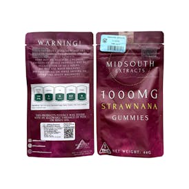 1000MG|Midsouth|Strawnana Gummies
