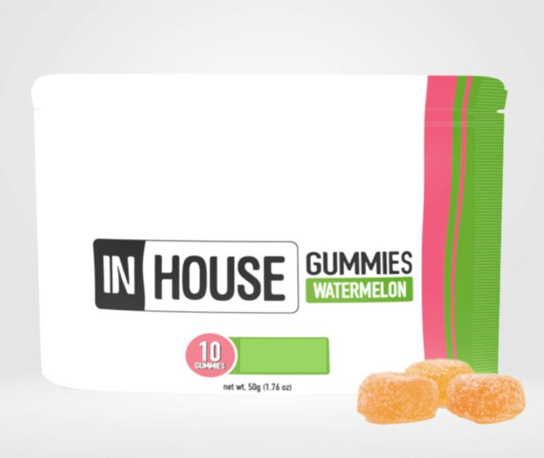 *HIGH DOSE* Watermelon [5mg CBG : 40mg THC] Gummies || InHouse