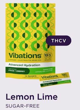 Lemon Lime *Sugar-Free* Drink Mix 10pk [10mg THC +5mg THCv] || Vibations