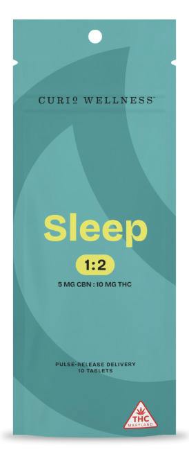Sleep Tablets [5mg CBN : 10mg THC] || Curio Wellness