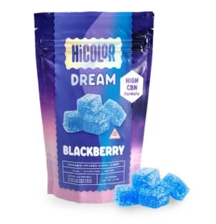 Blackberry 1:1 (CBN [10mg] : THC [10mg]) Dream Gummies || HiColor