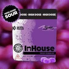*HIGH DOSE* Sour Grape [40mg THC : 10mg CBC] Gummies || InHouse