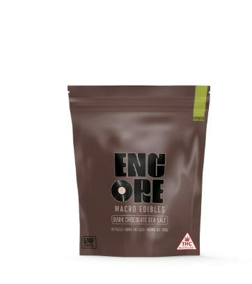 *HIGH DOSE* Dark Chocolate Sea Salt "RSO" (Hybrid) [40mg THC] Squares || Encore