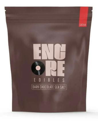 Dark Chocolate Sea Salt "RSO" (Sativa) [10mg THC] Squares || Encore