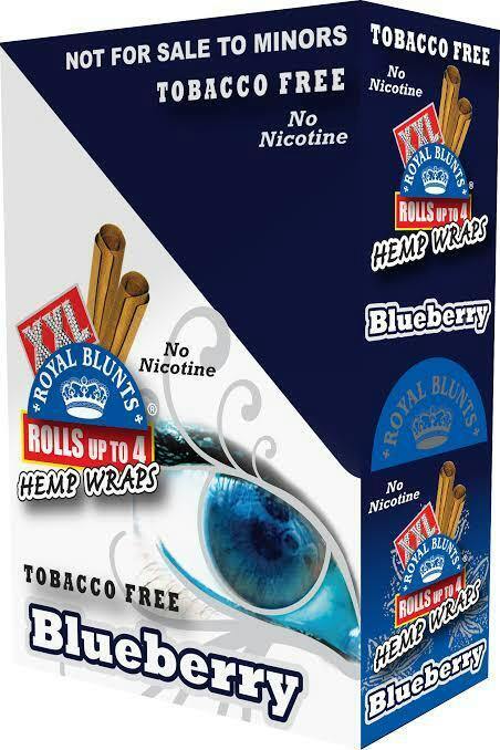 ROYAL BLUNTS | BLUEBERRY | XXL HEMP WRAPS | 2PK