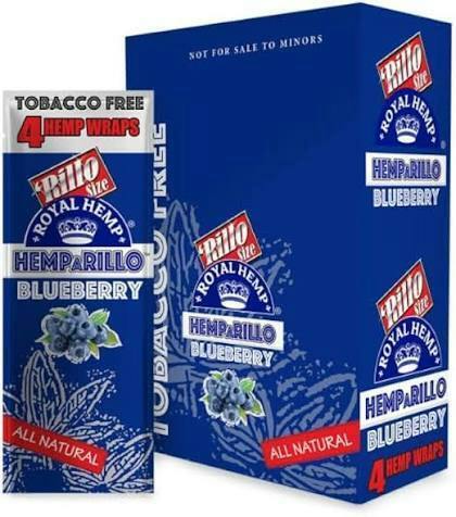ROYAL BLUNTS | HEMPARILLO BLUEBERRY | HEMP WRAPS | 4PK