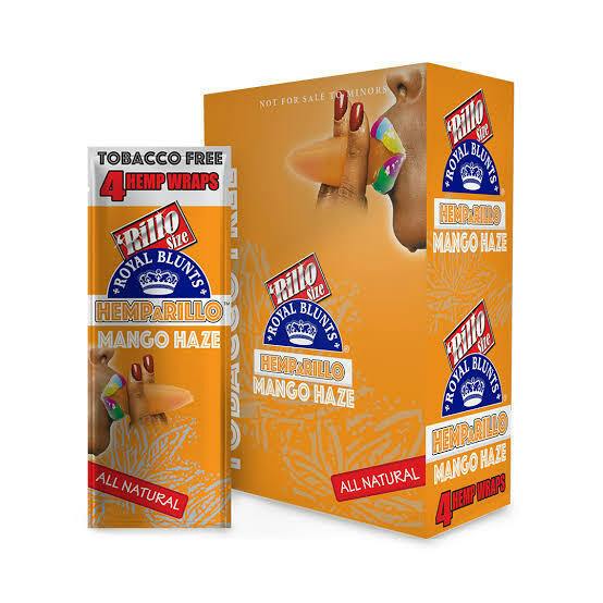 ROYAL BLUNTS | HEMPARILLO MANGO HAZE | HEMP WRAPS | 4PK