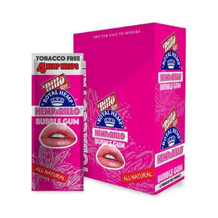 ROYAL BLUNTS | HEMPARILLO BUBBLE GUM | HEMP WRAPS | 4PK
