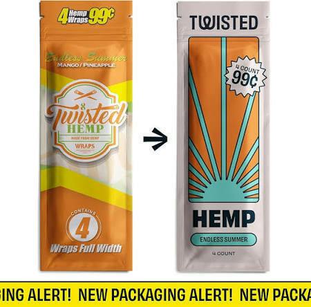 TWISTED HEMP | ENDLESS SUMMER | HEMP WRAPS | 4PK