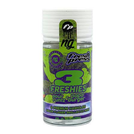 FRESH PRESS | GRAPE CAKE X BURGER BUZZ | .6G MINI HASH HOLE | 3PK