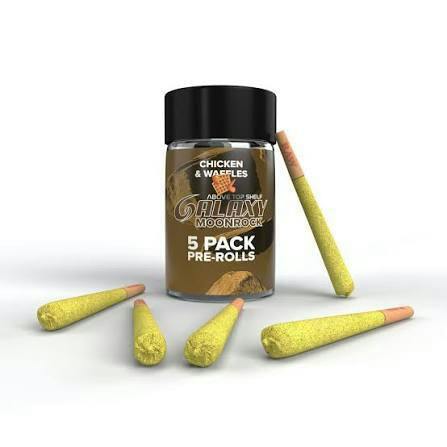 GALAXY | CHICKEN & WAFFLES | .7G MOONROCK INFUSED PRE-ROLL | 5PK