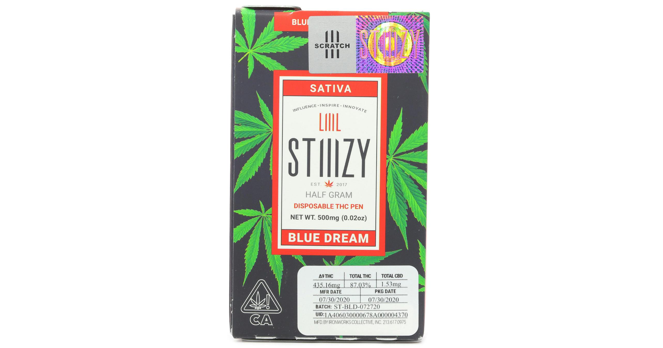 Blue Dream 1g $33 S Stiiizy Disposable