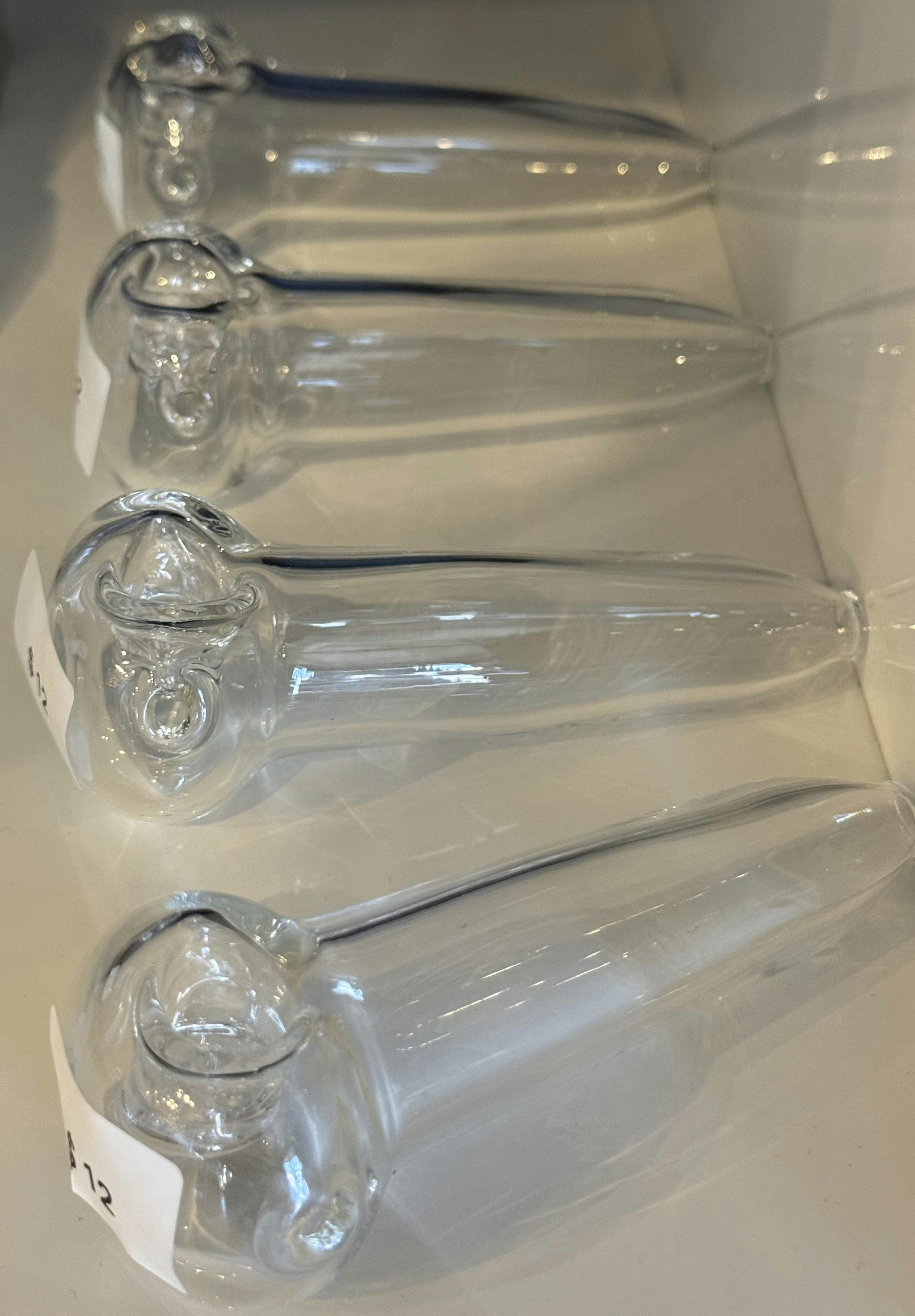 4.5" Clear Honeycomb Spoon