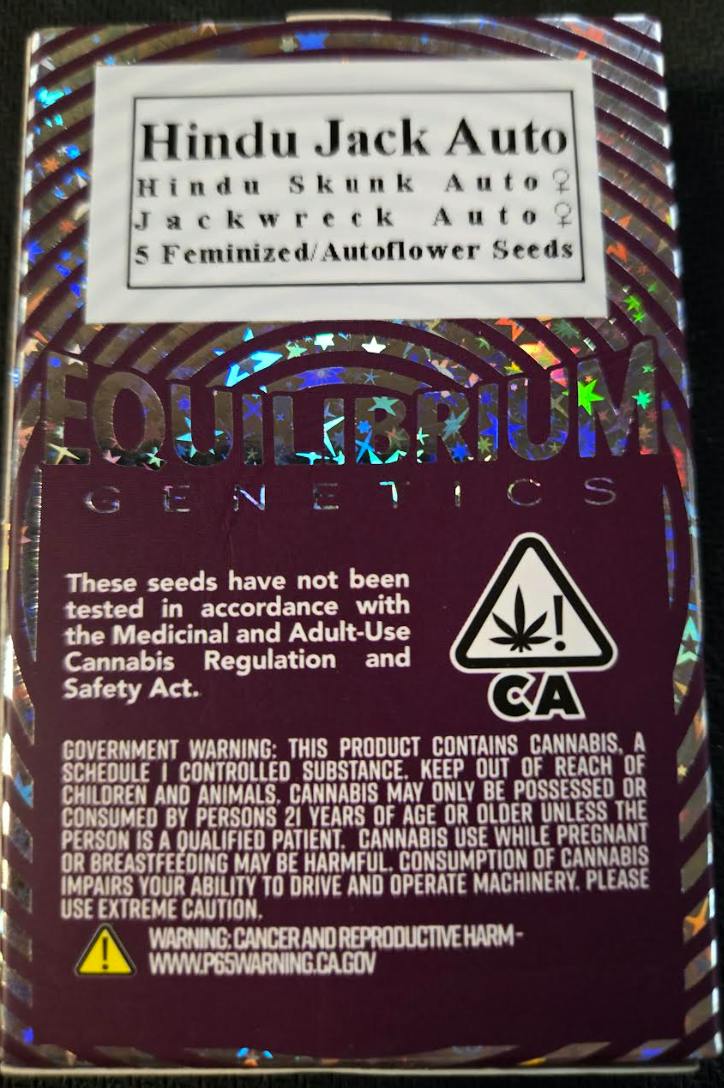 5pk Hindu Jack Autoflower Seeds - EQG