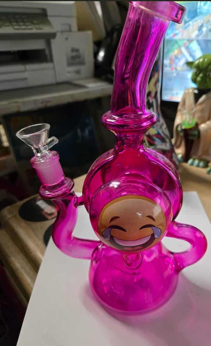 Pink Smiley Face Bong