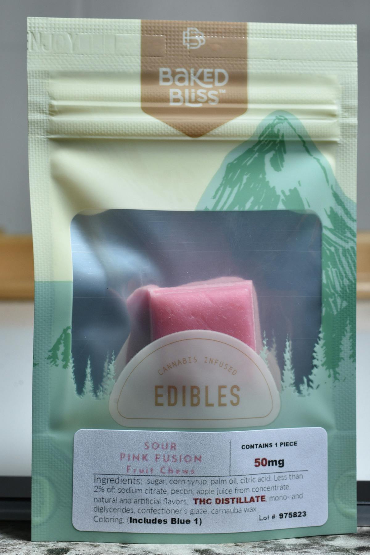 Sour Pink Fusion 50mg Single Fruit Chew at Flower Haus Cannabis