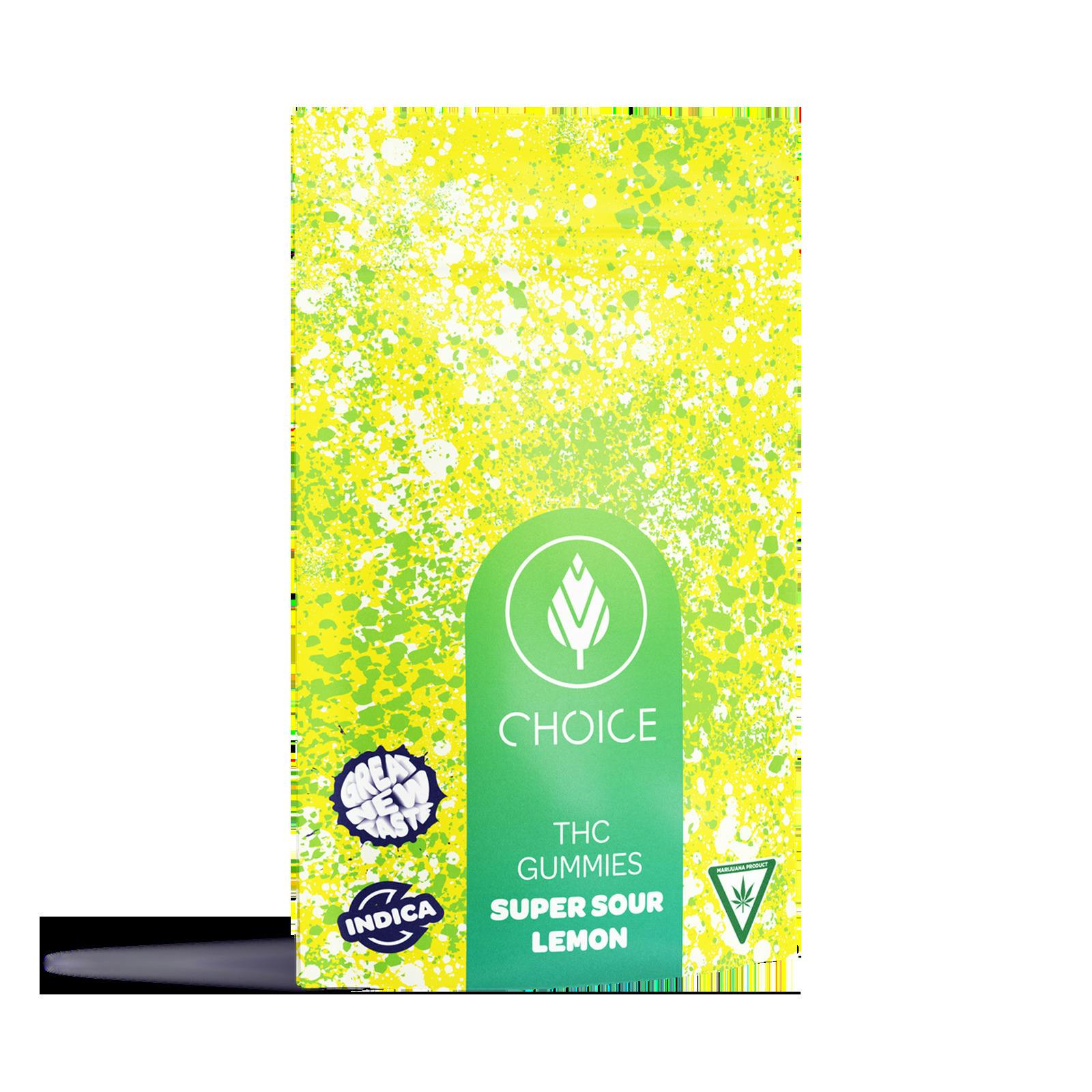 Choice Chews - Super Sour Lemon 100mg (Indica)