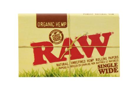 Raw Organic Hemp Single Wide Double Window Rolling Papers
