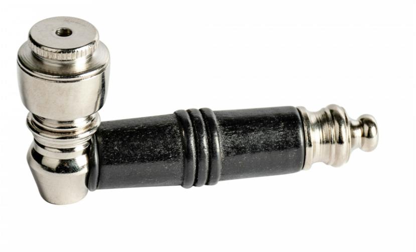 NIckel and Wood Metal Pipe
