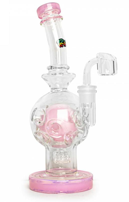 Irie: 10" Swiss Globe Rig W/ Matrix Perc (Pink)