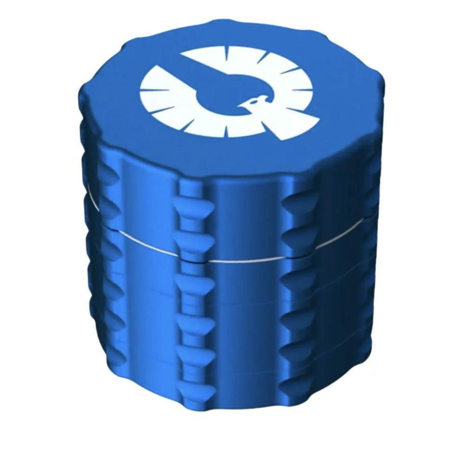Phoenician: Medium 4 Piece Grinder Blue