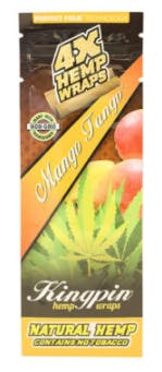 Kingpin Hemp Wraps Mango 4/pack