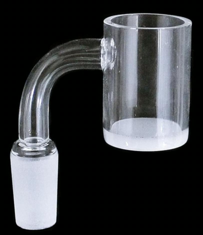 14mm Male White Bottom Banger 90°