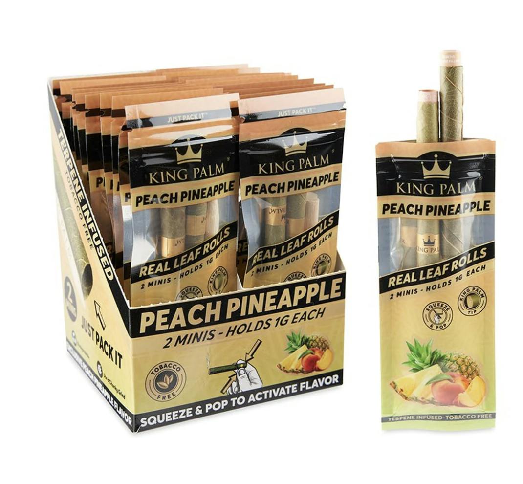 King Palm Mini Pre-Roll 2pk - Peach Pineapple