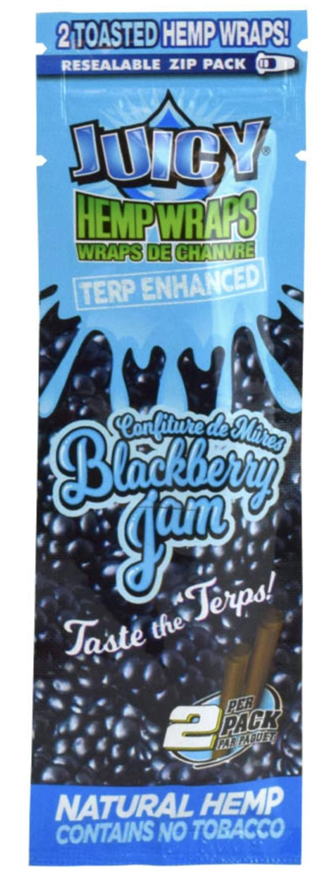 Juicy Hemp Wraps 2-pk Blackberry Jam