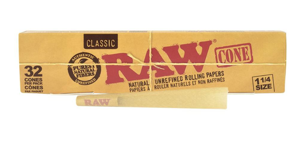 RAW: Classic 1¼ Cones 32 Pack