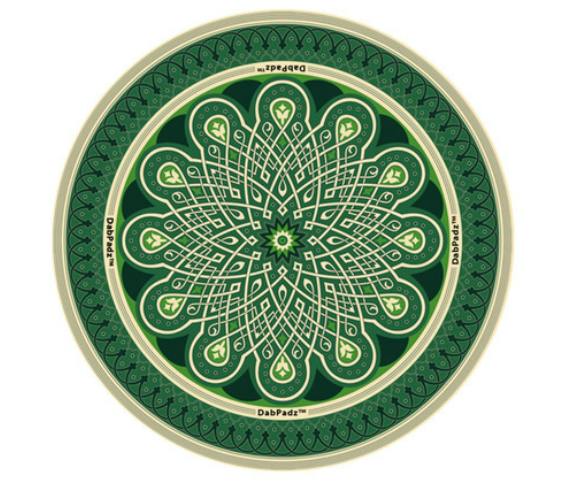 DabPadz 5" Round - Green Mandala