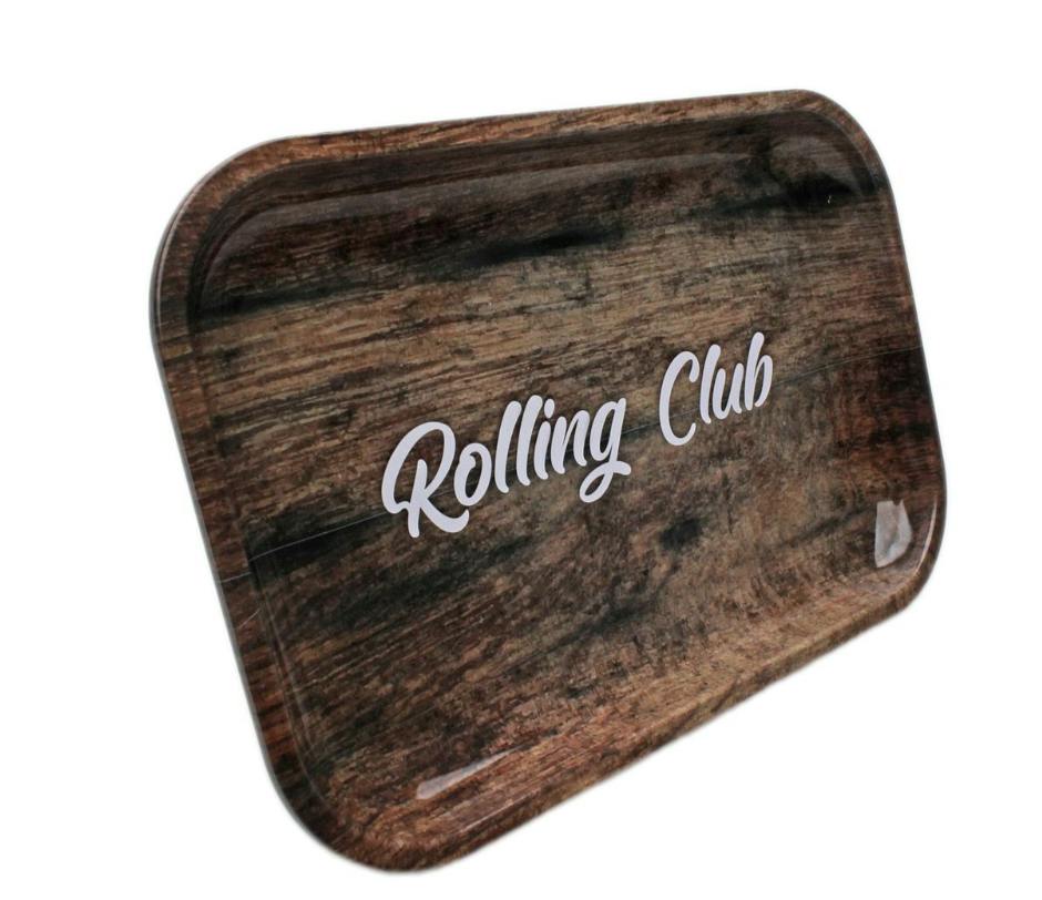 Rolling Club Woodgrain Tray (Medium)