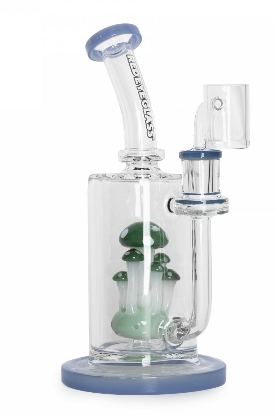 Red Eye Glass: 9" Periwinkle Teacher Mushroom Rig