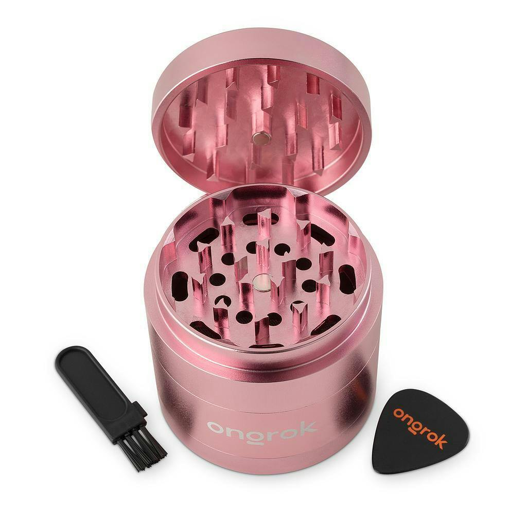 Ongrok 4 Piece EZ Section Grinder (rose gold)