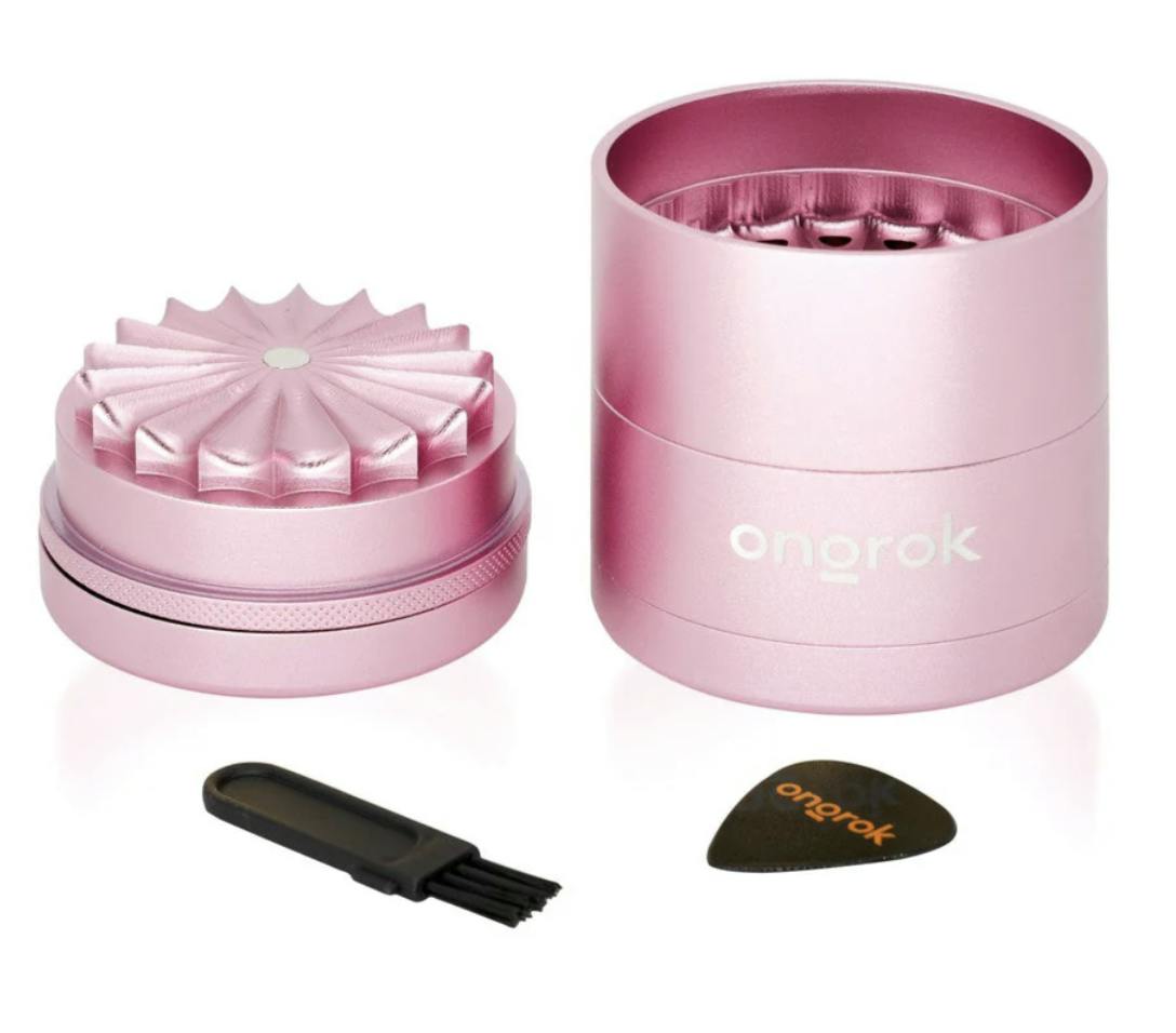 Ongrok: 5 Pc Flower Petal Toothless Grinder(pink)
