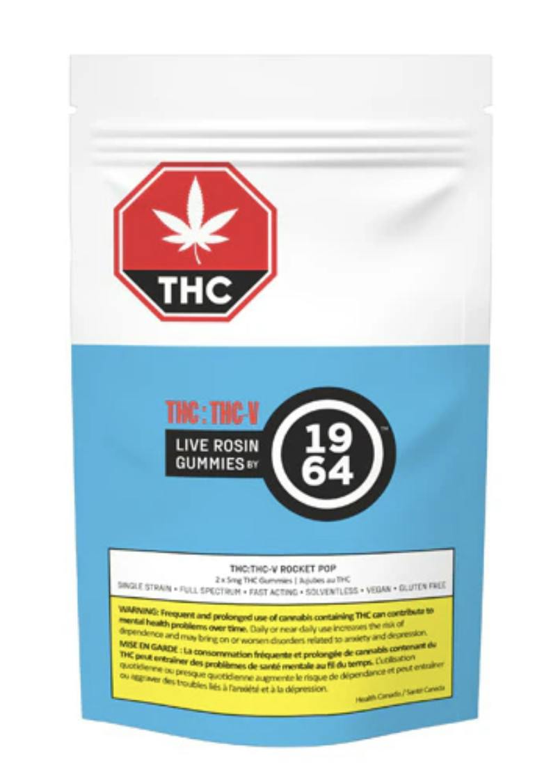 THC:THC-V Rocket Pop Live Rosin Gummies