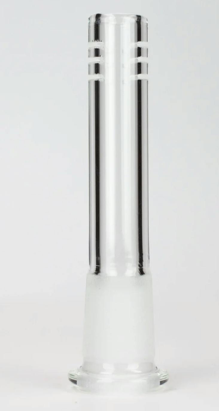 Glass Slitted Downstem 90mm