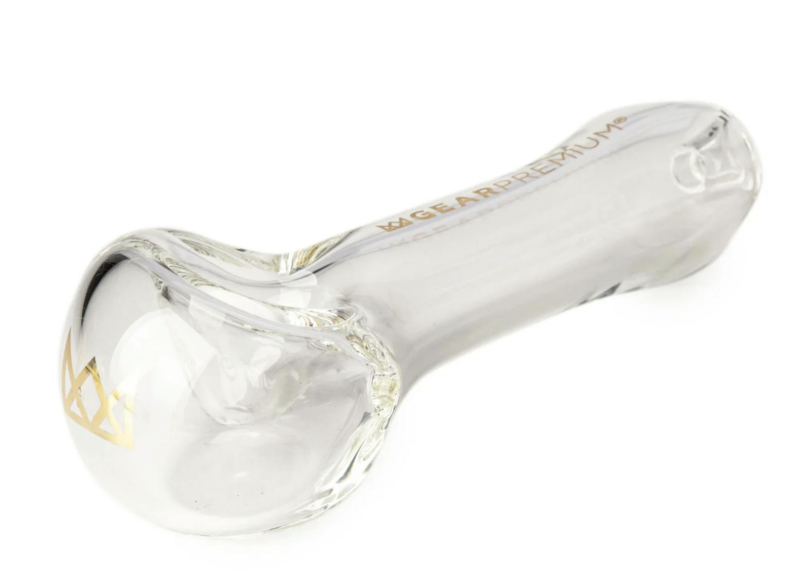 Gear Premium: 3.75" Hand Pipe W/Ash Catcher Mouthpiece (Clear)