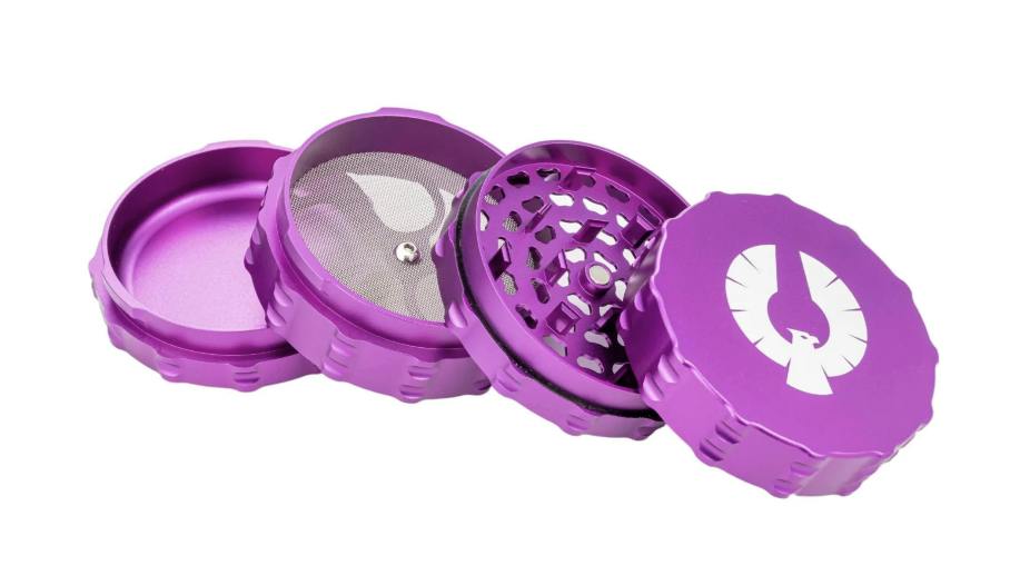 Phoenician: 4 Piece Large Flat Top Grinder (Purple)