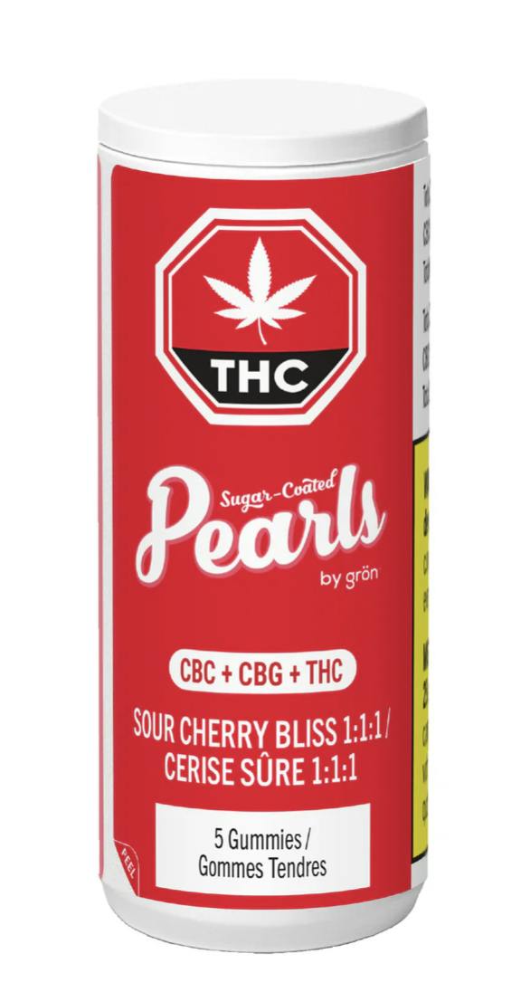 Sour Cherry Bliss 1:1:1 CBC/CBG/THC Gummies