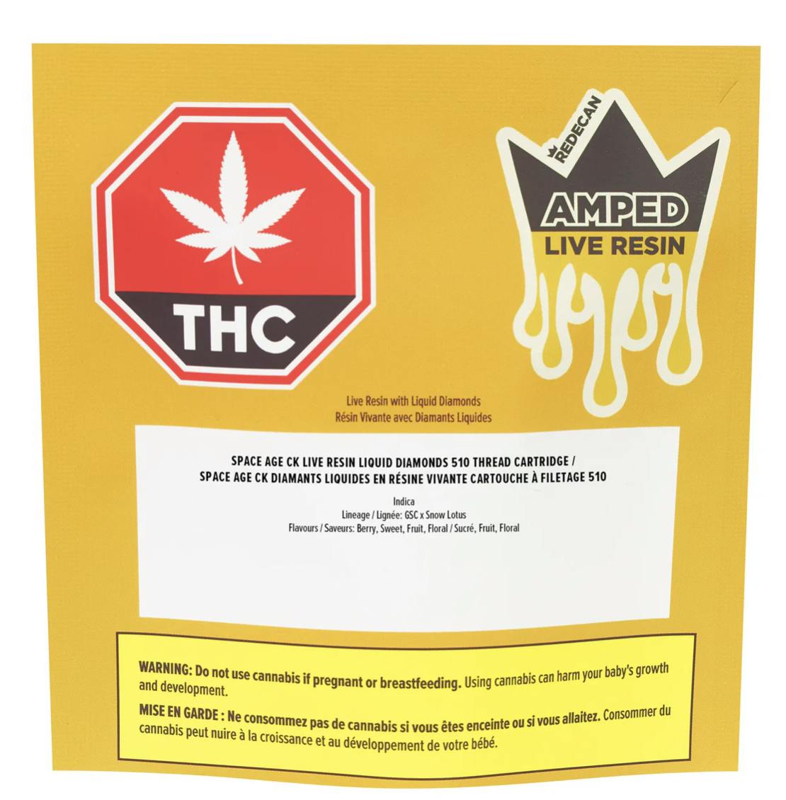 Amped Live Resin Blend Space Age Cake Vape 1g