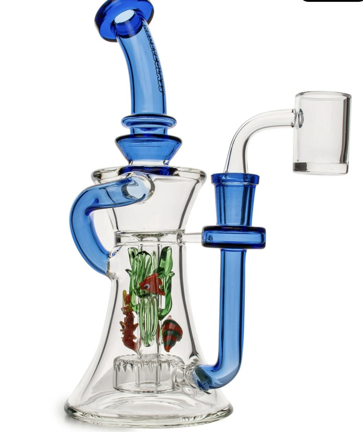 Red Eye Glass: 8.5" Sealife Recycler
