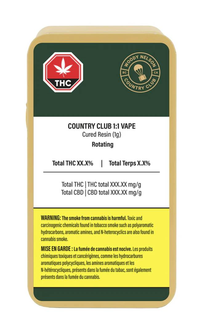 1:1 Cured Resin Vape 1g