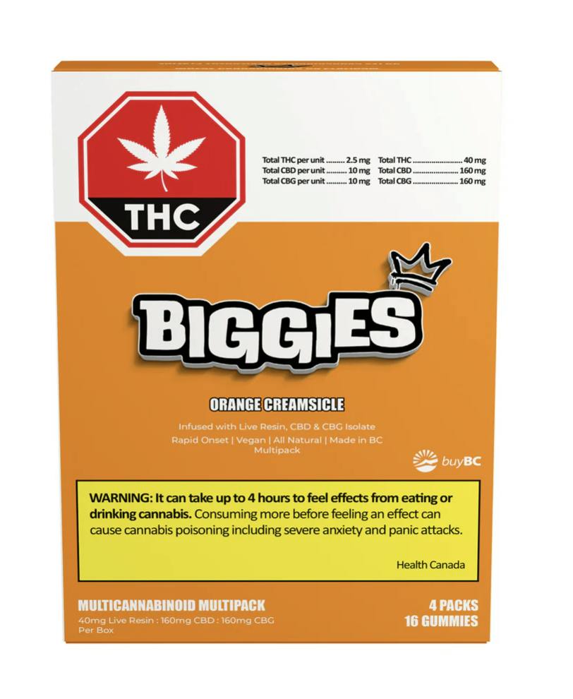 Orange Creamsicle Live Resin THC:CBD:CBG Gummies Multi Pack