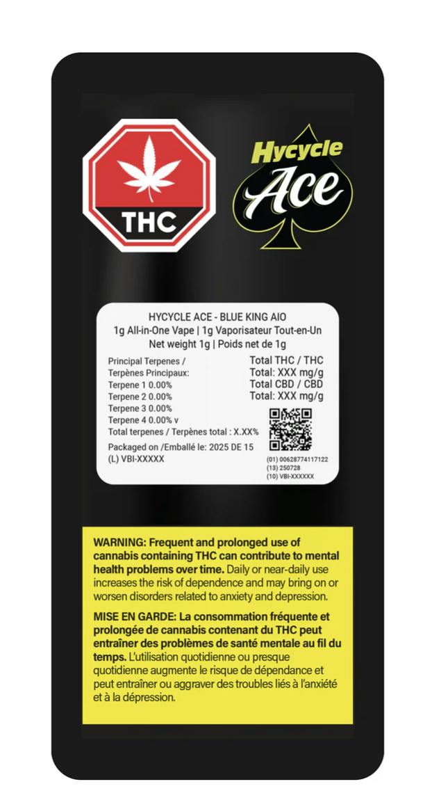 Blue King Live Resin Disposable 1g