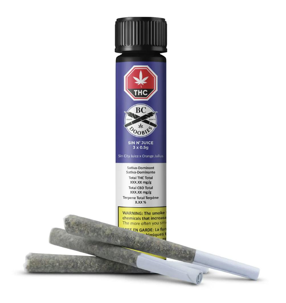 Sin N Juice Pre-Rolls 3 x 0.5g