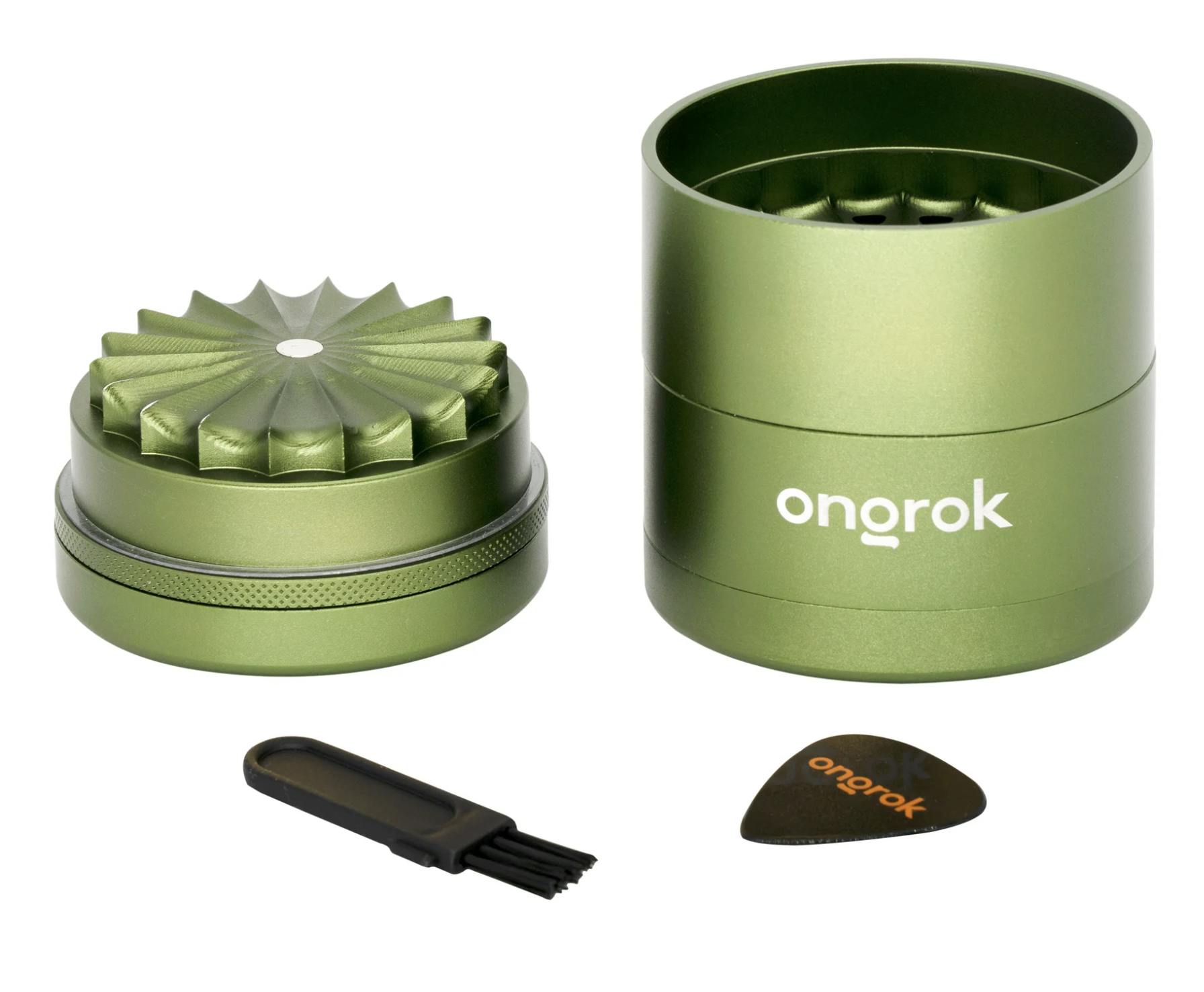 Ongrok: 5 Pc Flower Petal Toothless Grinder Green
