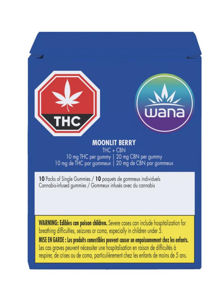 Moonlit Berry THC:CBN Gummies 10 Pack